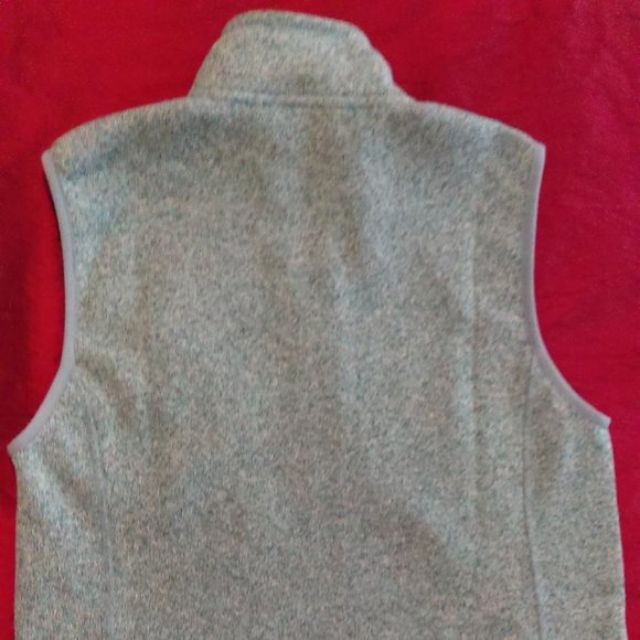 Marled Glacial Green Sweater Fleece vest size Med - Picture 6 of 6